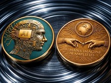 Amplified Imagination Colorized 5 oz 999 FineCopper- Humans Imagine AI Amplifies