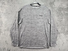 Wrangler Workwear Performance Base Layer Long Sleeve Top Mens Large Heather Gray