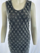 Vintage Caroline  Herrera Y2K 100% Cashmere Tunic Mini Dress