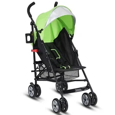 Folding Lightweight Baby Toddler Umbrella Travel Stroller w/ Storage Basket Out