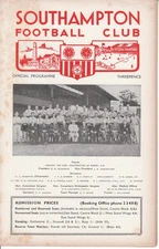Southampton v Coventry City 22 February 1958 Official Match Programme