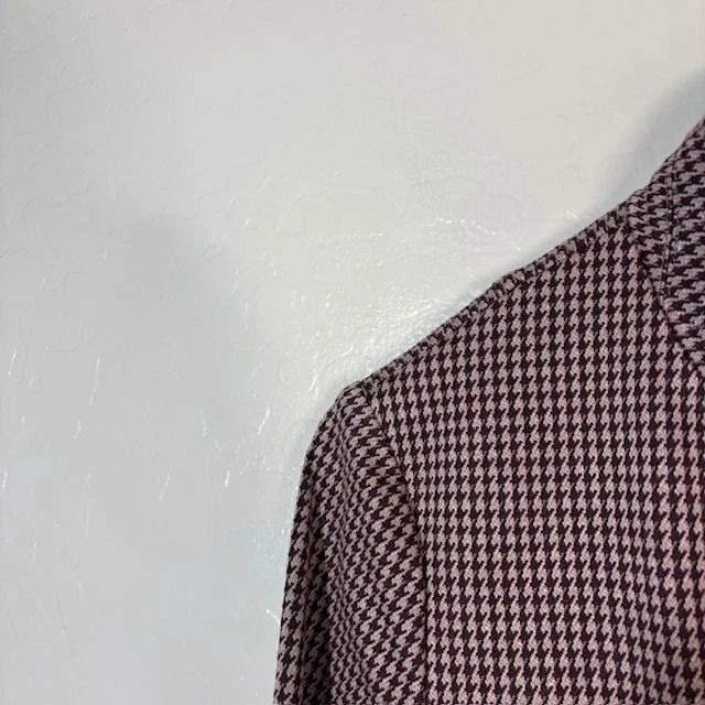 Blazer Rag & Bone Mujer 6 Borgoña Rosa Pata de Gallo Soporte Cuello Botón Delantero Foto 2 de 4