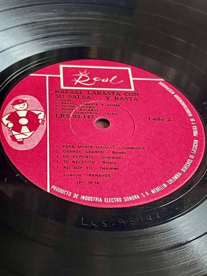 Rafael Labasta ‎– Rafael Labasta Con Su Salsa... Y Basta - Salsa Guaguanco 1974 - Image 3 of 4