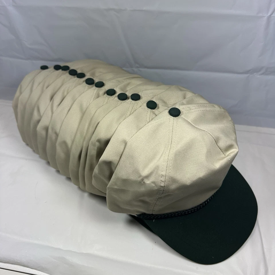 LOTE DE 12: Sombreros en blanco OTTO vintage con cremallera gorras de dos tonos para parches y bordados Foto 2 de 4