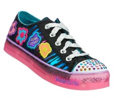 Girl's Skechers Twinkle Toes Shoes - Twinkle Brites Switch Lights Size 13