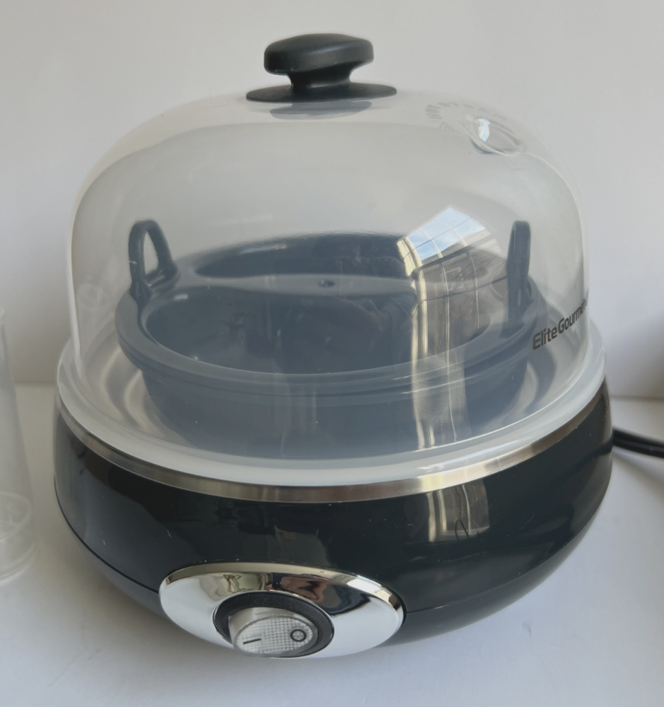 Elite Gourmet EGC007CHC# Rapid Egg Cooker, 7 Easy-To-Peel, Hard, Medium, Soft