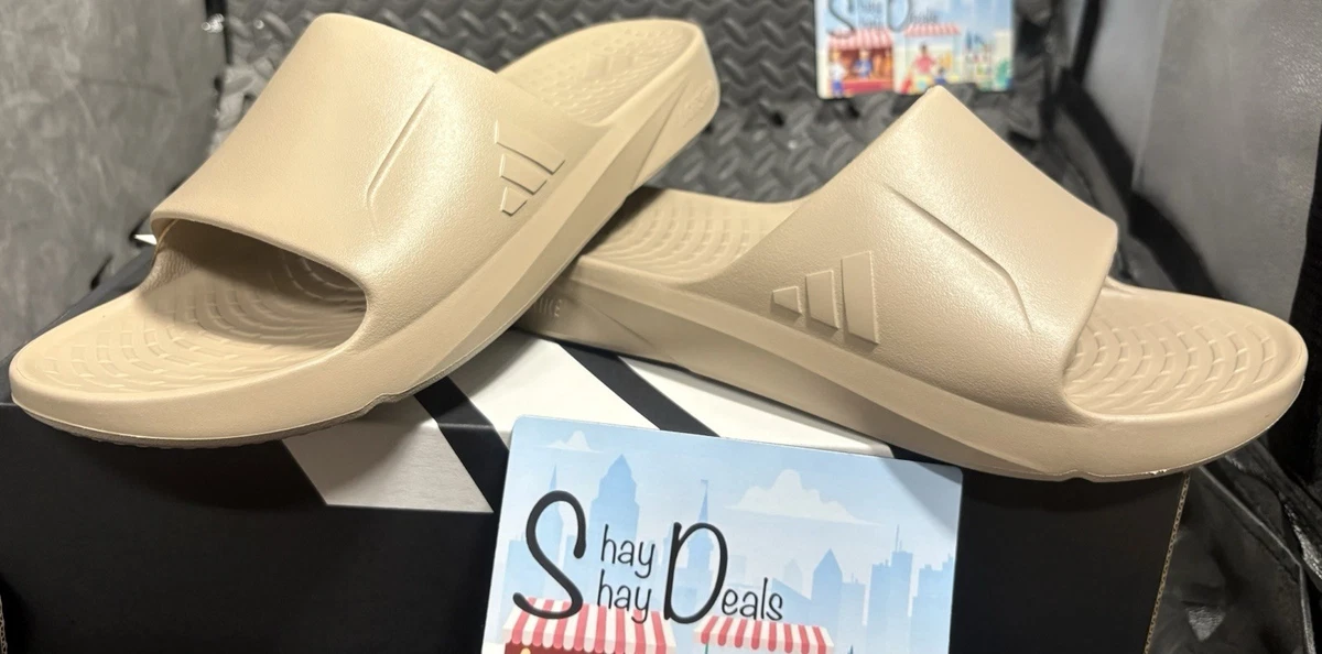 adidas adiFOM Men’s Beige Brown Slip-On Sandals Breathable US 12 adidas Adicane Slide Sand Strata Men Unisex Casual Slip On  main image 3