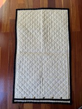 Vintage Ralph Lauren Charleston Euro Quilted Pillow Shams, Tan Black, 38"x22"