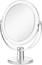 Vanity Makeup Mirror Stand, 1X/15X Magnification Double Sided 360 Degree Swivel