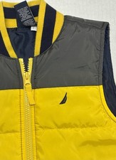 N utica Vest for Boys Size 4T Yellow bkack 100 Polyester