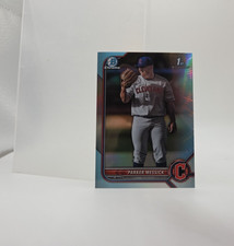 2022 Bowman Chrome Draft Parker Messick 1st Sky Blue Refractor #BDC71 Guardians