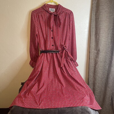 fashionable dresses for teens Tea & Kitties Vintage Red Glen Park Dress 12-18 months main image 0
