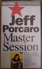 Jeff Porcaro TOTO Master Session Star Licks Drums VHS Video PAL 1993 booklet Jeff Porcaro TOTO Master Session Star Licks Drums VHS Video PAL 1993 booklet