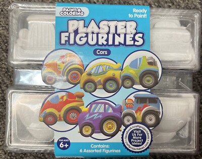 Paint and Coloring Plaster Figurines New/unopened Cars Theme
