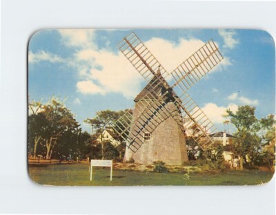 Postcard The Oldest Windmill on Cape Cod Massachusetts USA
