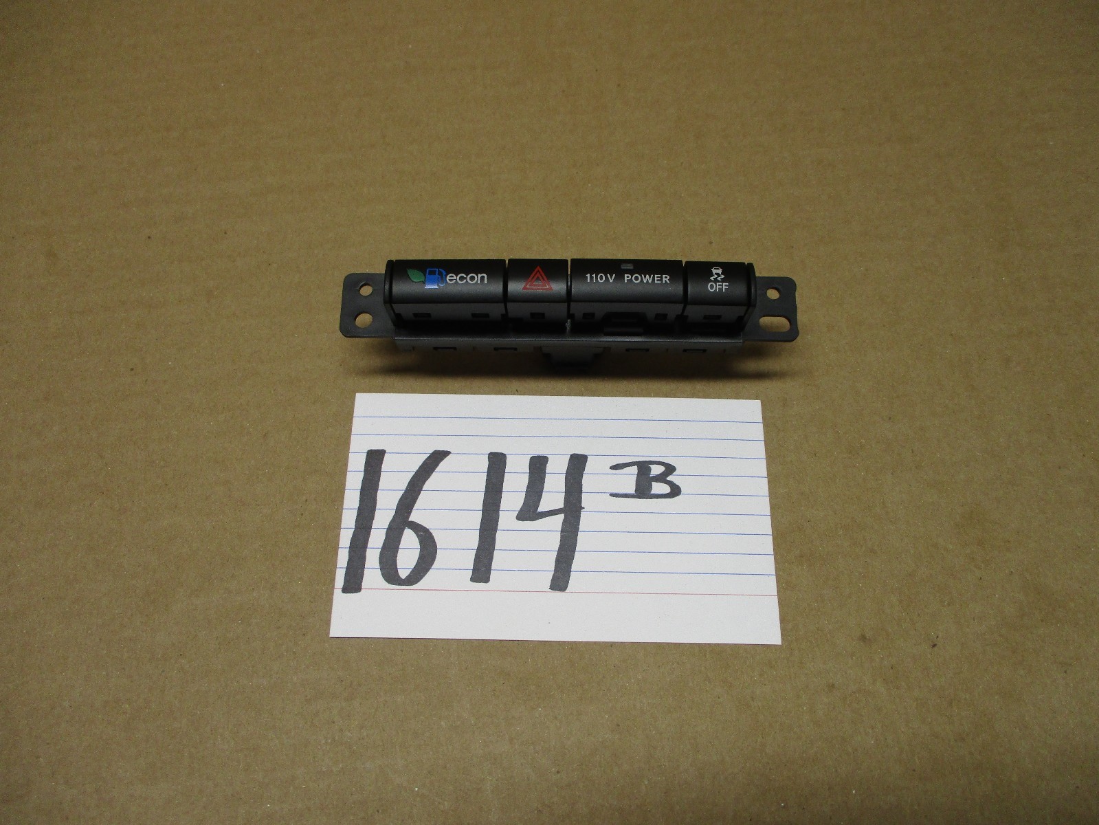 12 13 14 Town & Country Traction OFF Eco Hazard PWR Switch Control Power #1614-B