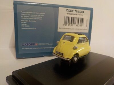 Modellauto. BMW Isetta - gelb, Oxford Diecast 1/76 Neu eingetroffen, OXF 76IS004