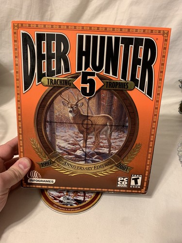 RARE 2001 Infogrames “Deer Hunter 5” Win 95/98 PC CD COMPLETE IN BIG BOX - Picture 2 of 7