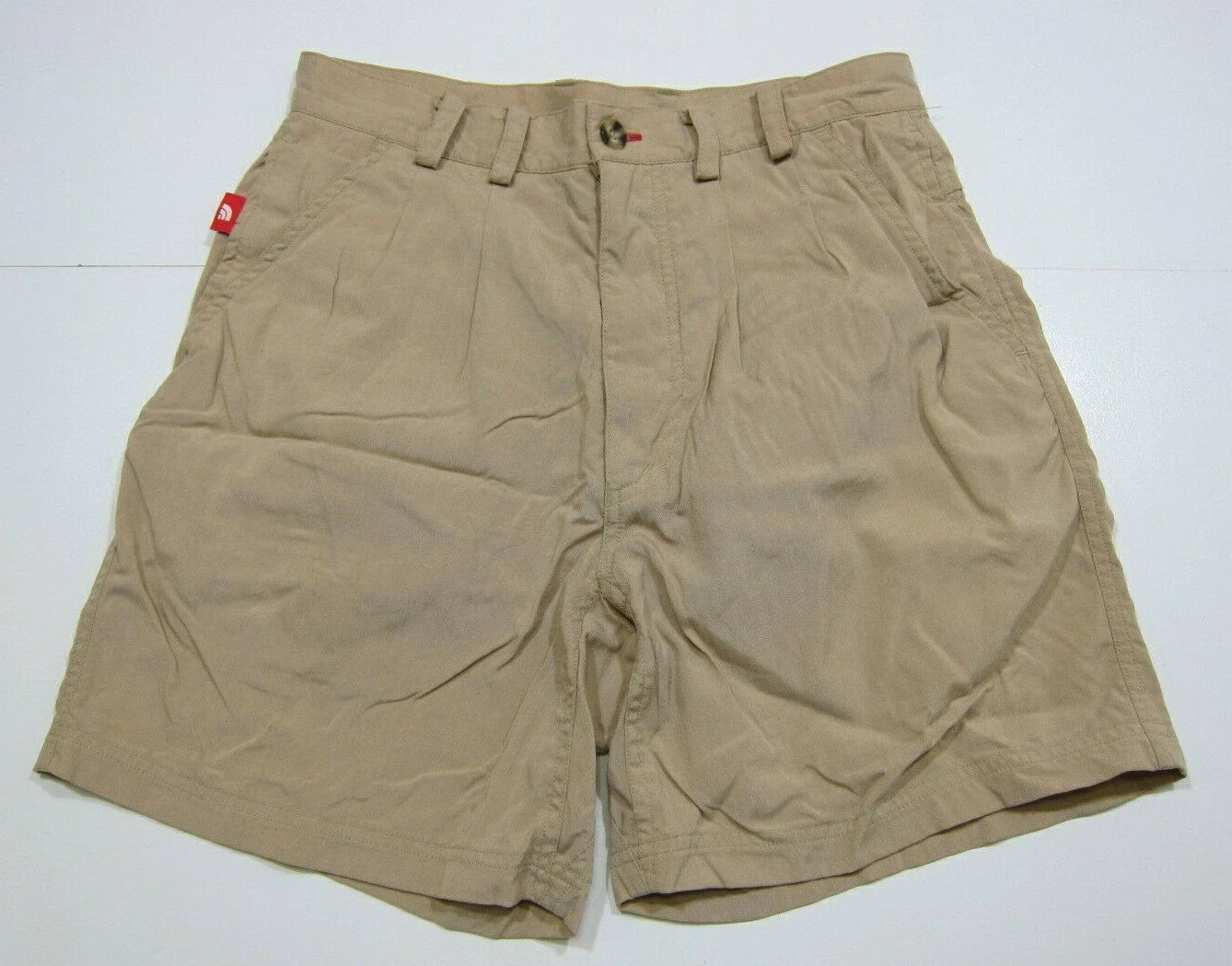 Vintage North Face 100% Nylon Brown Hike Travel Camp Cargo Shorts Men Size 30