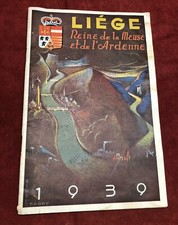 Leige tourist brochure 1939 vintage