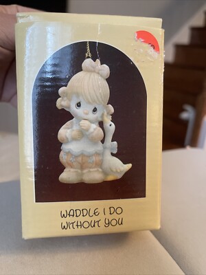 1987  Vintage Enesco Precious Moments  Waddle I Do Without You  Figurine  112364