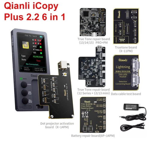 Qianli iCopy plus 2.2 Programmer For Trutone/Battery iPhone 6 to 15 Pro Max