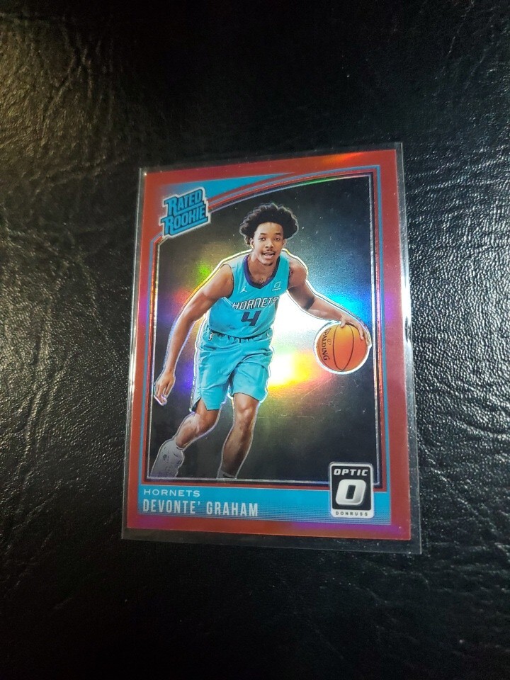 2018-19 Panini Donruss Optic Rated Red Prizm /99 Devonte' Graham #189 Rookie RC