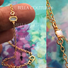 $490NEW DAINTY 18K YELLOW GOLD WHITE OPAL VICTORIAN CHAIN PENDANT CHARM BRACELET — photo 6