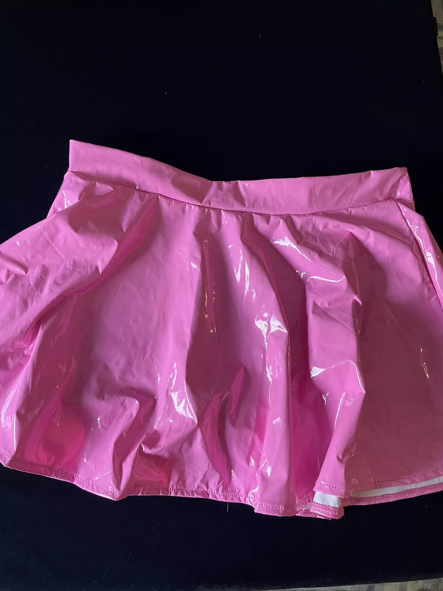 Pink clearance patent skirt