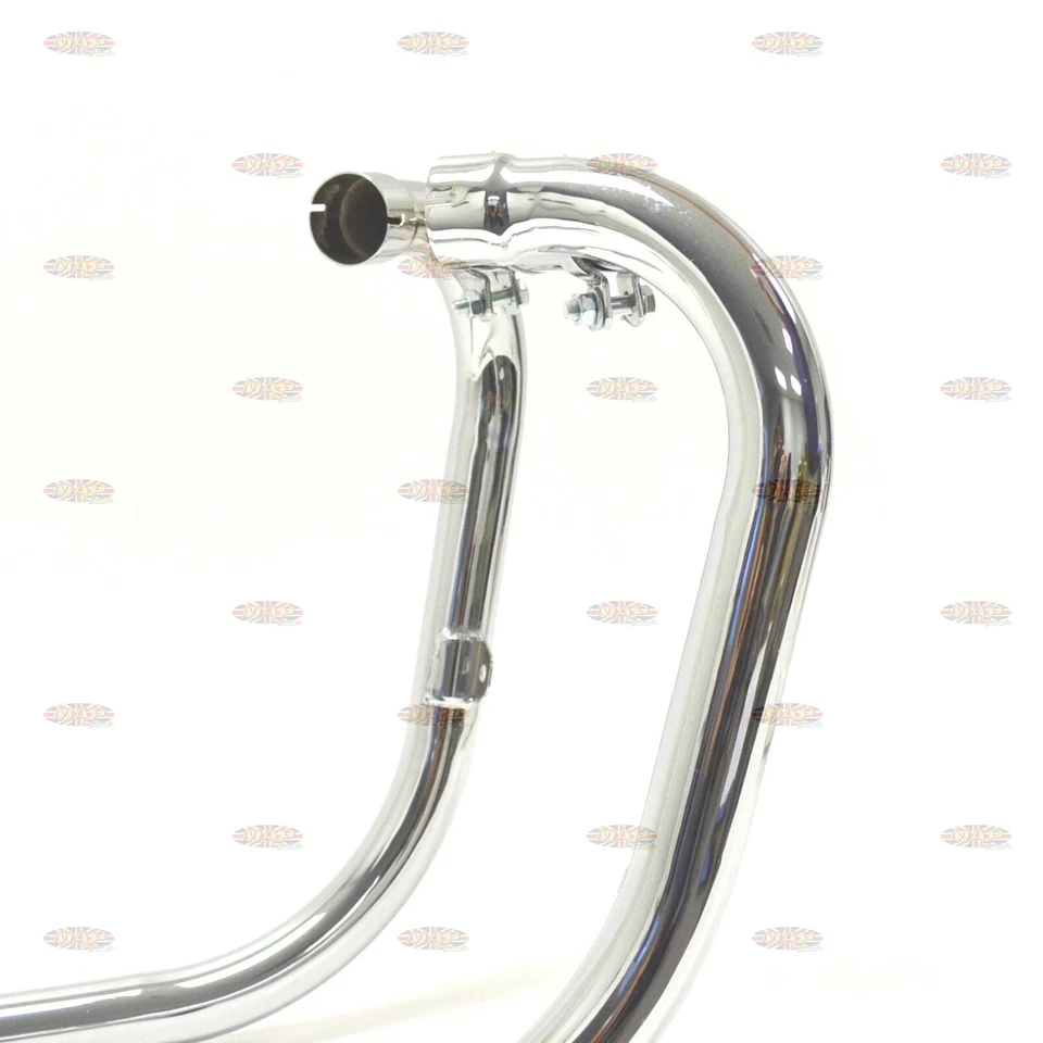 Tubos de escape MAC Triumph 650 STK con crossover # 181345 * Foto 2 de 4