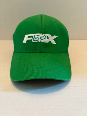 Fox Racing Legacy Cap by Flexfit Green with White Logo Size Small New No Tags
