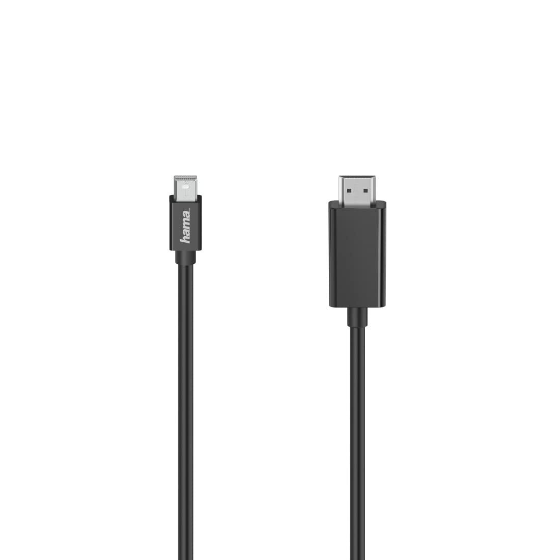 Hama - Cavo monitor Mini DP/HDMI, 1,5 metri, Ultra HD 4K, nero