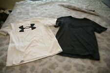 Nike  Under Armour Kids Dri-Fit T-Shirts, Lot of 2, Size Large, Black/White