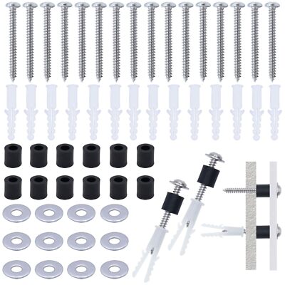200 Pieces Pegboard Mounting Kit Wall Peg Boards Installation Accessories Peg...