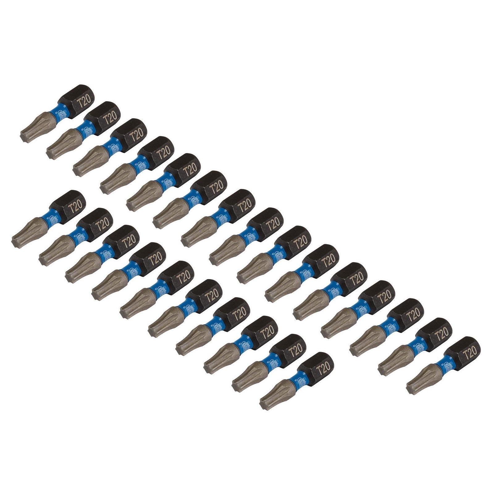 Draper T20 x 25mm Impact ScrewDriver Bit 25Pk IMBH/TX25/25