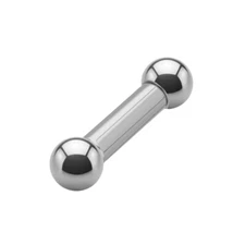 Faithfulness® - Piercing Rod - Barbell - Silver - Thick - 48 Sizes (4595v)
