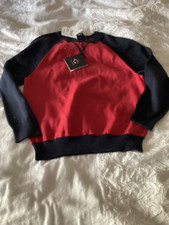 brooks brothers boys new with tags colorblock sweater red and black size 5