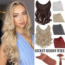 US Secret Headband Invisible Wire In Hair Extension Hidden Miracle Ring As Human