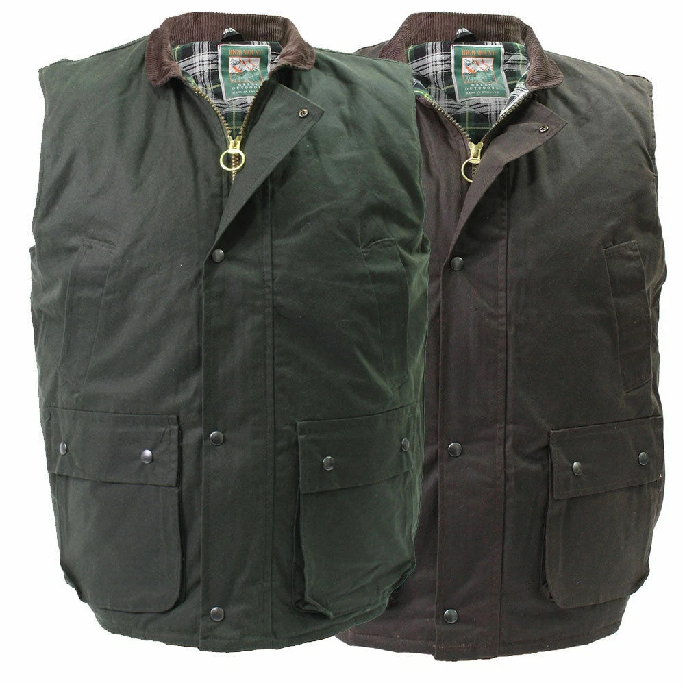 Mens Wax Quilted Gilet Bodywarmer Waistcoat Hunting Outdoor High Mount
Opens in a new window or tab