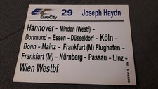 Zuglaufschild EC 29 Joseph Haydn
