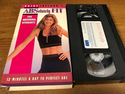 Kathy Ireland's Absolutely Fit VHS VCR Video Used Exercise Fitness