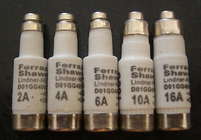Sicherung Neozed D 01, 2 A bis 16 A je 10er Pack