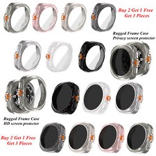 Screen Protector Full Edge Anti-Scratch Frame Cover For Galaxy watch 6/7 40/44mm