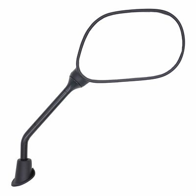 Universal Motorcycle Mirror Set Black Rectangle 8mm RHS Reverse Thread L/R Pair