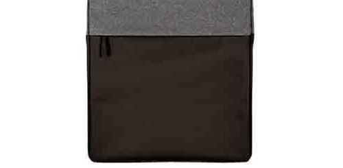 50 Padded Two-Tone Color Block 600D Polyester Black Computer Totes - Bild 6 von 6