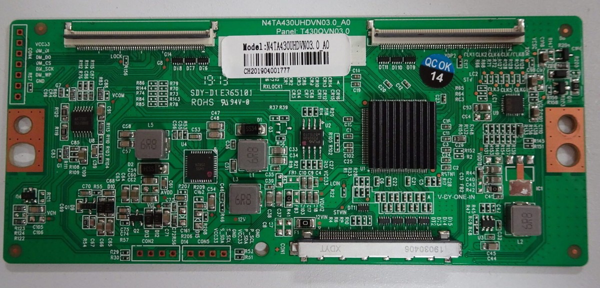 onn出品 Onn ONA43UB19E04 T-Con Board (T430QVN03.0) N4TA430UHDVN03.0_A0 | eBay
