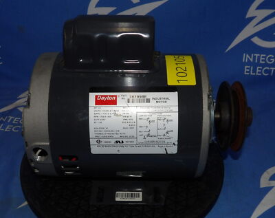 Dayton 3K199BE 1/2HP 1425/1725RPM Industrial Motor + 1 Year Warranty