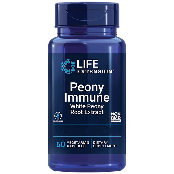 Life Extension, Peony Immune, 600Mg, 60 Veg. Kapseln - Blitzversand-image