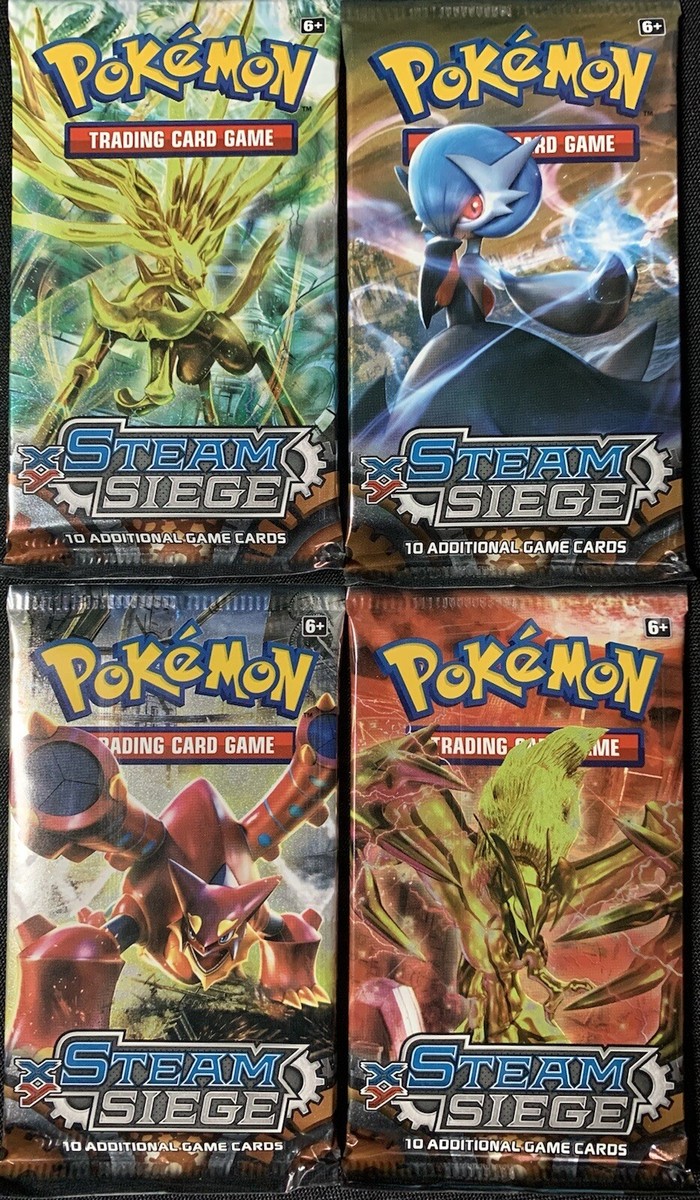 Pokemon (4) Sealed Packs XY: Steam Siege Complete Art Set | eBay