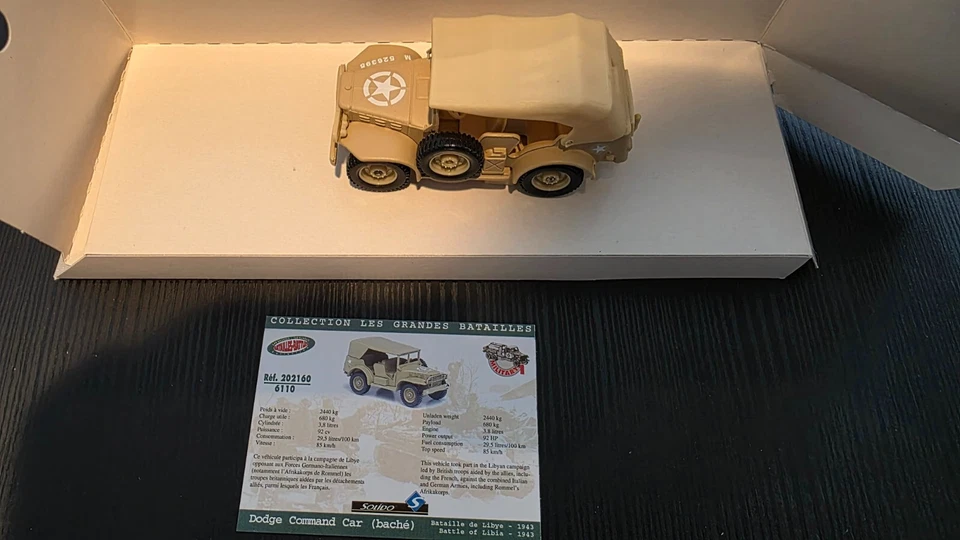 Solido The Famous Battles (1943 Battle of Libya) - 6110 Dodge Command Car - 1:50 - Image 3 of 4